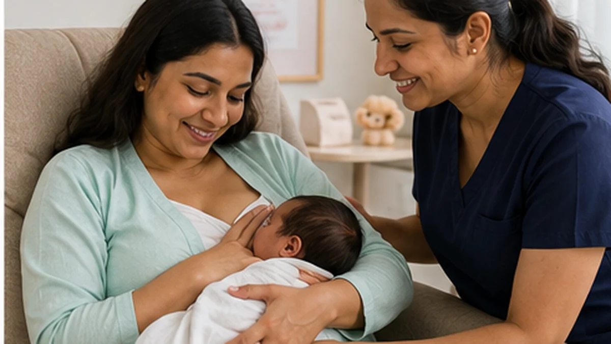 Postnatal and breastfeeding support after delivery in Mumbai